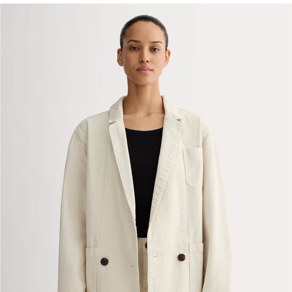 Everlane Off-White Chore Blazer M